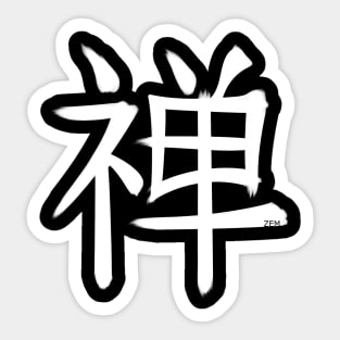 Zen Kanji W3 Sticker